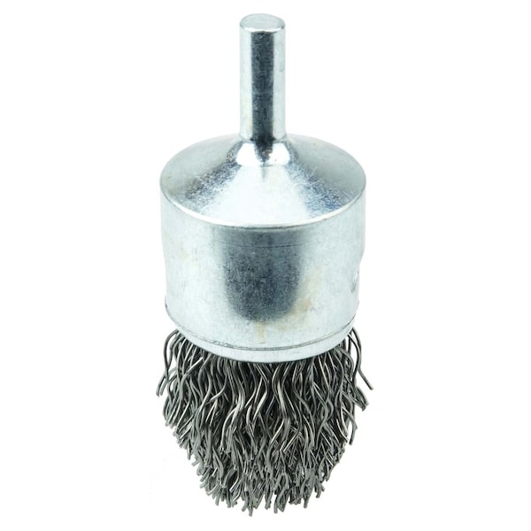 Weiler Controlled Flare Crimped Wire End Brush 1", .020" Steel Fill 10311 - main